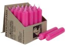 Kurze Stabkerzen 10cm Ø 2,2 cm 25 Stück pink