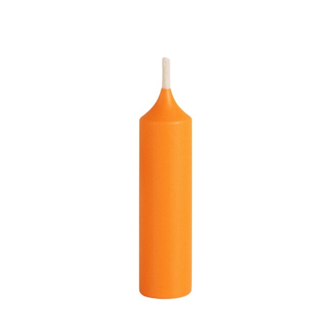 Kurze Stabkerzen 10cm &Oslash; 2,2 cm 25 St&uuml;ck apricot