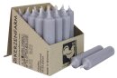 Kurze Stabkerzen 10cm Ø 2,2 cm 10 Stück grau