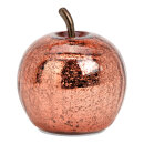 LED Deko Apfel Glas Ros&eacute;gold 12  cm
