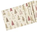 Tischl&auml;ufer Weihnachten 180cm &ndash; Tannenbaum Motiv