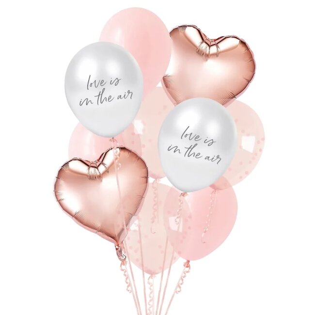 Luftballons Love is in the air 12 Stk.