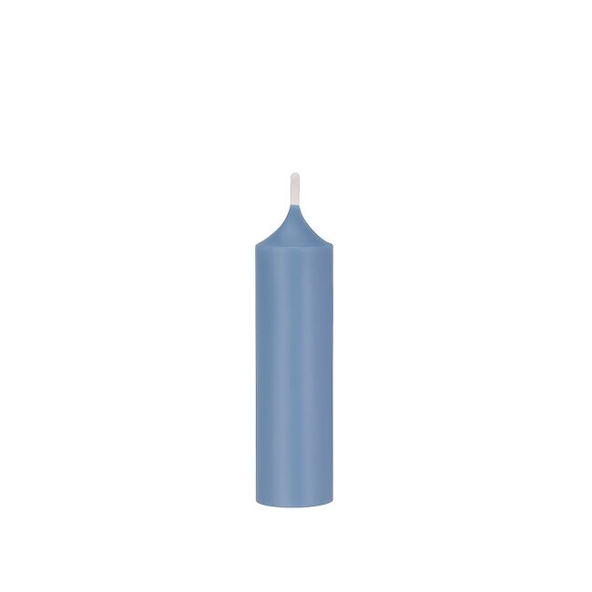 Kurze Stabkerzen 10cm &Oslash; 2,2 cm 10 St&uuml;ck taubenblau