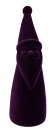 Dekofigur Santa aus Samt in Lila H 30 cm