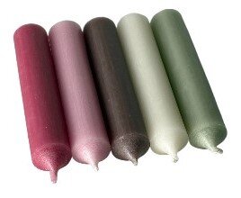 25 kurze Soft-Garden-Mix durchgef&auml;rbt 10cm &Oslash; 2,2cm