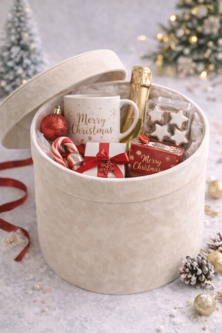 Edle Blumenschachtel aus Samt &ndash; 3er-Set