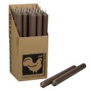 Stabkerzen extra lang braun 10 Stück Länge 25cm