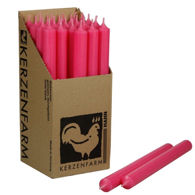 Stabkerzen extra lang pink 10 St&uuml;ck L&auml;nge 25cm