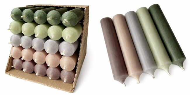 25 kurze Pure-Nature-Mix durchgef&auml;rbt 10cm &Oslash; 2,2cm