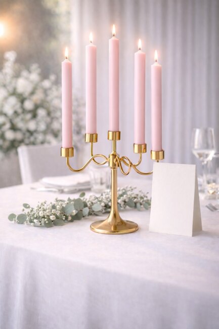 Lange Stabkerzen Farbmix  Velvet Ros&eacute; durchgef&auml;rbt 25cm &Oslash; 2,2 cm 25 St&uuml;ck