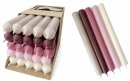 Lange Stabkerzen Farbmix  Velvet Ros&eacute;...
