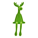 Kantenhocker Elch Samt grün