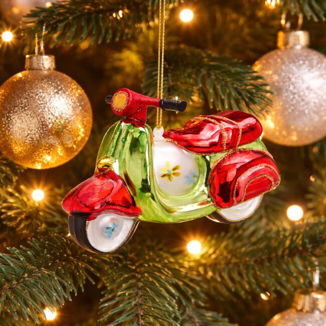 Christbaumschmuck Roller aus Glas