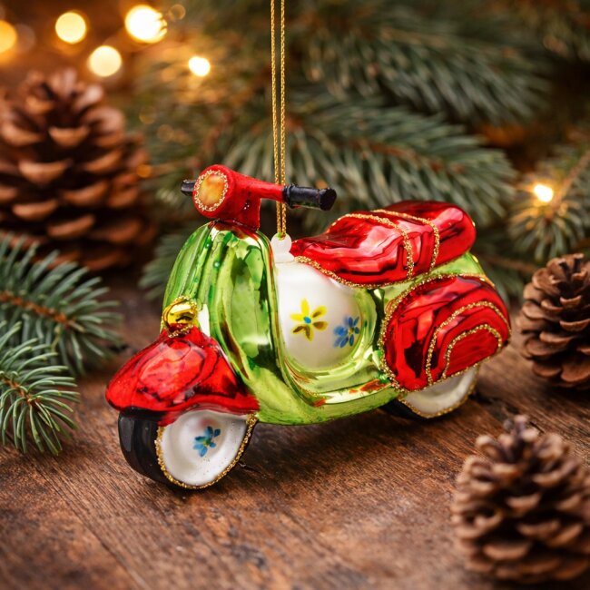 Christbaumschmuck Roller aus Glas