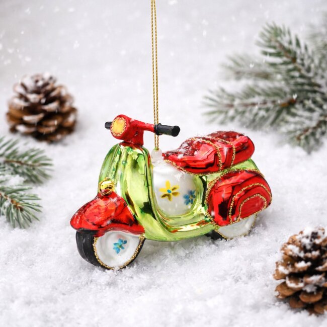 Christbaumschmuck Roller aus Glas
