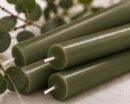 Stabkerzen Set Olivgr&uuml;n &ndash; 3 Gr&ouml;&szlig;en...