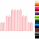 Stabkerzen Set Pastell-Rosa &ndash; 3 Gr&ouml;&szlig;en...