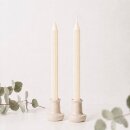 Rillenkerzen Creme / Elfenbein &ndash; Gerillte...