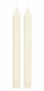 Rillenkerzen Creme / Elfenbein &ndash; Gerillte...