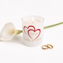 Personalisierte Hochzeitskerze im Glas &ndash; mit Namen...