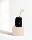Blumenvase Bubble Schwarz aus Porzellan – Moderne...