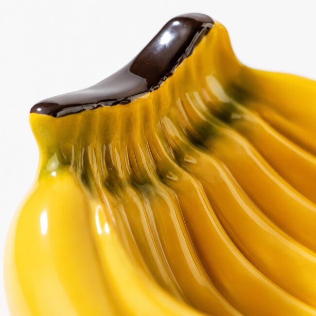 Obstschale Banane aus Keramik &ndash; Dekoschale &amp; Servierschale 23 cm