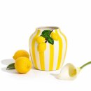 Keramikvase Zitronen &amp; Streifen &ndash; Blumenvase 17...