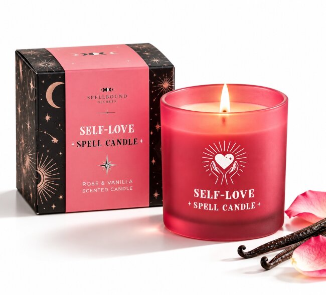 Duftkerze Self Love &ndash; Rose &amp; Vanille &ndash; 35 Stunden
