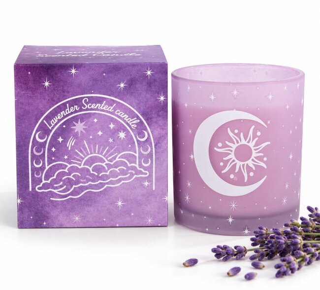 Duftkerze Purple Pastel Skies &ndash; Lavendel &ndash; 28 Stunden