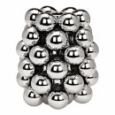 Blumenvase Bubble Silber aus Porzellan &ndash; Moderne...
