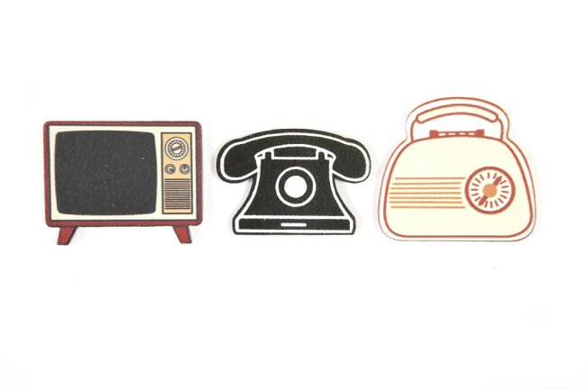 Streudeko Vintage Radio &amp; TV, 6 Stk.