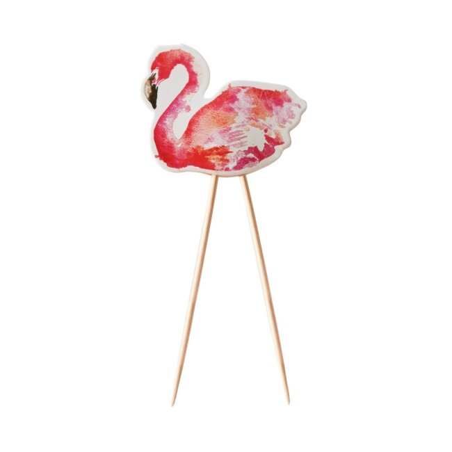 Holzspie&szlig;e Flamingo. 8 Stk.