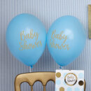 Luftballons Baby Shower, blau