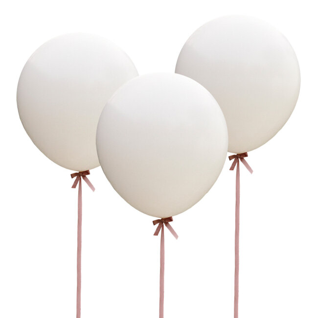 Riesenluftballons wei&szlig; 3 Stk.