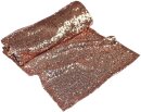 Tischl&auml;ufer Pailletten ros&eacute;gold